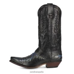 Botas Sendra España TN4L88107 hombres | Sendra 6821p Cuervo Barbados Negro Cepilado Barbados Negro Cepillado