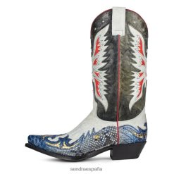 Sendra España TN4L88117 hombres | Sendra 17607p Cuervo Barbados Blanco Barbados Negro