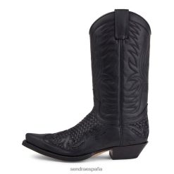 Sendra España TN4L88126 hombres | Sendra 3241 Cuerervo Pull Oil Negro-Trenzado Negro